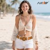 SUOSDEY Wide Braided Belt for Women, Rattan Waist Belt for