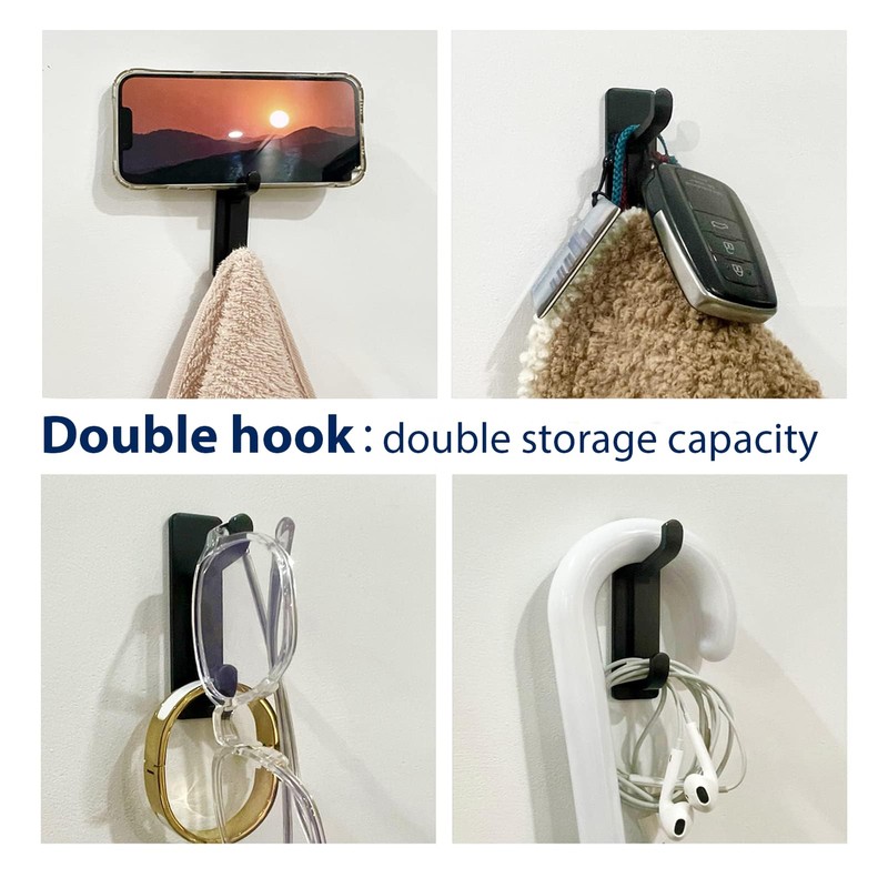 pickpiff 12 Pack Wall Hooks for Coat and Towel: 13LB