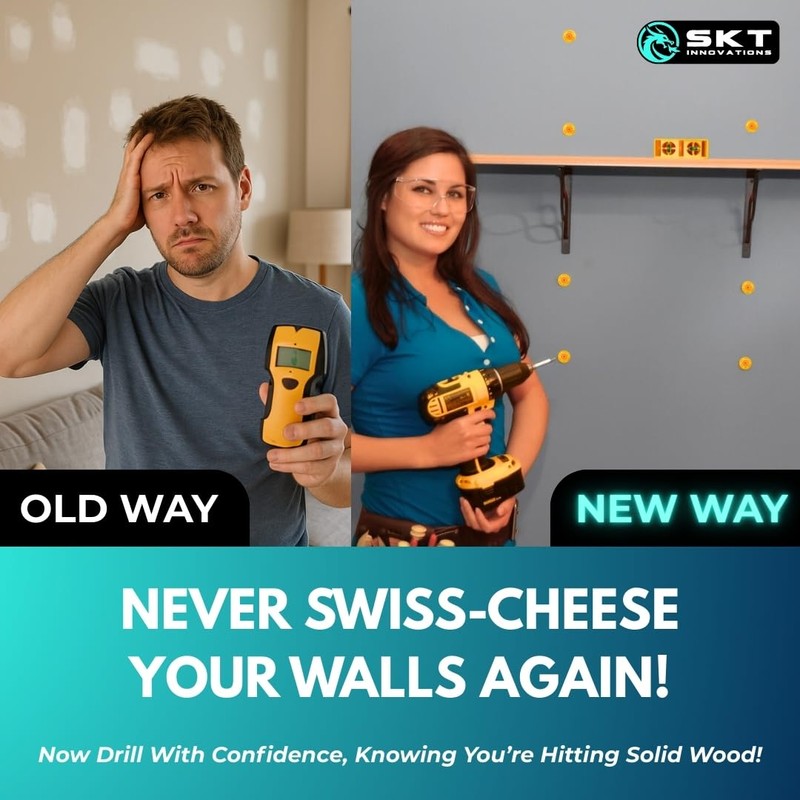 Magic Stud Finder Plus – 3-in-1 Magnetic Stud Finder with