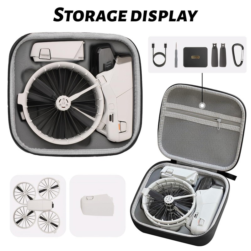 OldPAPA For DJI Flip Drone Carry Case Hard Shell Travel