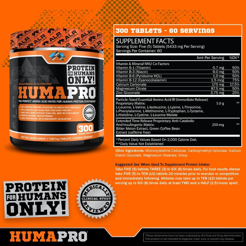 ALR Industries HumaPro Essential Amino Acid Formula | EAA Protein