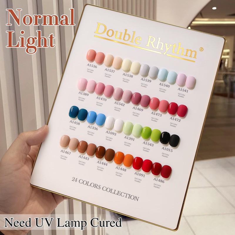 Double Rhythm 28Pcs 0.5Oz Gel Nail Polish Set Same Color