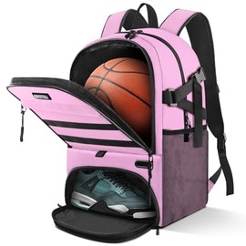 BROTOU Basketball Bag, Soccer Backpack Volleyball Football Backpack Sports Gym Bag with Shoe&Ball Compartment