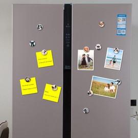12Pcs Glass Fridge Decorative Magnets - Cute Dog Refrigerator Glass Magnets for Office Whiteboard and Household Cabinet Decoration, Strong Magnetic Power to Perfectly Hold Photos and Documents