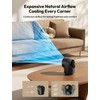 Aecooly Touch Control Desk Fan, 100 Speeds Quiet Bedroom Digital