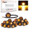 MADCATZ (Pack of 20) 3/4 Inch Small Round Amber 3