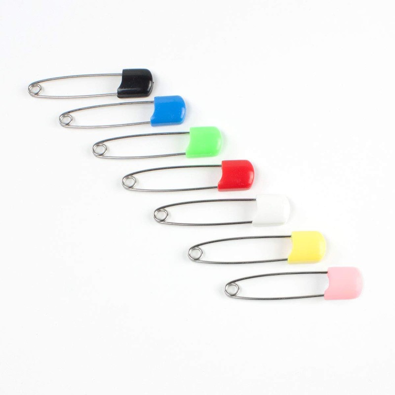 OsoCozy Diaper Pins - (Blue) - Sturdy, Stainless Steel Diaper
