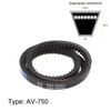 sourcing map Timing Belt 750 mm Inner Belt 10 mm