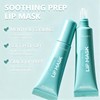 2Pcs Cooling Peel Off Lip Mask,Clear Lip Balm Gentle Exfoliator