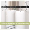 Goowin Shower Curtain Hooks, Anti-Fall S-Shaped Shower Curtain Ring, Decorative