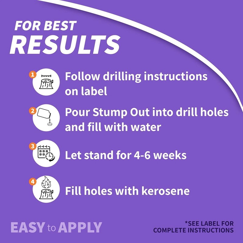 Not Supplied Stump-Out Granules, Do-it-Yourself At Home Stump Removal Pellets,