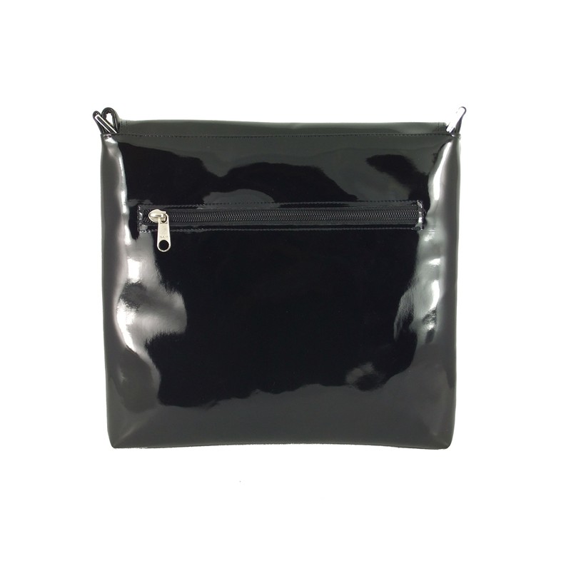 LONI Cool Patent Cross-Body Shoulder Bag