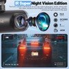 Dash Cam Front and Rear 4K+1080P, Built-in WiFi Dual Car