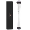 KINGMAS Oval Concealer Brush, Double-ended Kabuki Makeup Brush, Medium Concealer