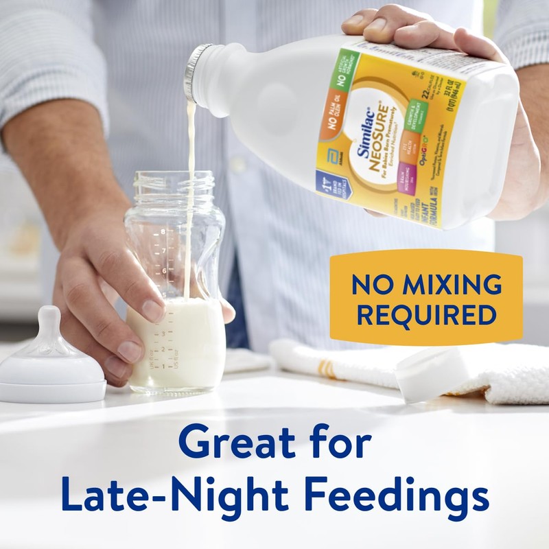 Similac NeoSure Premature Post-Discharge Infant Formula, Ready-to-Feed Baby Formula, 32-fl-oz