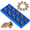 10pcs CNC Carbide Insert Cutters, CNC Milling Inserts Indexable Lathe
