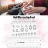 4Pcs Nail Measurement Ruler Fake Nails Measuring Ruler Nail Measure
