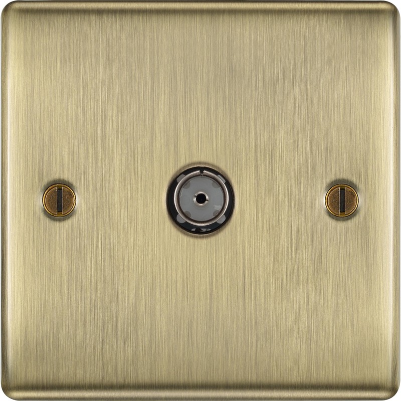 BG Electrical Single Socket For TV or FM Co-Axial Aerial