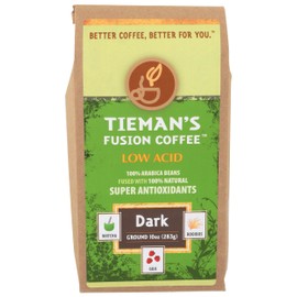 TIEMANS COFFEE Premium Ground Dark Coffee, 10 OZ