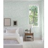 Fiula Boho Peel and Stick Wallpaper Green/White Leaf Contact Paper