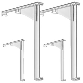 WOONEKY 4pcs Transparent Valance Clips for Vertical Blinds Sturdy Plastic Blind Replacement Clips Easy Installation Curtain Fixation for Offices Hotels and More