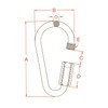 Stainless Steel 316 Pear Shape Quick Link 1/8" or 3.5mm