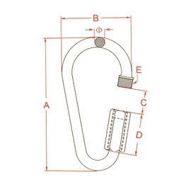 Stainless Steel 316 Pear Shape Quick Link 1/8" or 3.5mm Marine Grade