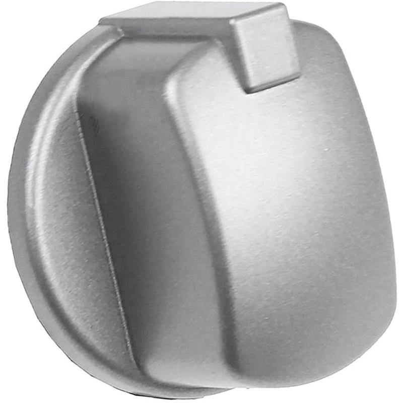 SPARES2GO Control Knob Switch Button for Indesit Cooker Oven (Silver/INOX)