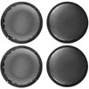 QWORK 4-Pack 8'' Black Plastic Audio Speaker Cover, Durable Subwoofer