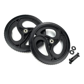 UNLICON-Wheels for rollator Walker Wheelchair Walker Wheels, 10 inches, PVC, Set of 2