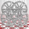 Brighter Design Set of 4 16" Bolt-on Silver Hubcaps for