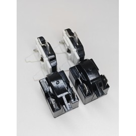 Hiii77-Ggg (2 Set) Compresso QP2-4.7 PTC Starter Relay 2 Pin Refrigerator Starter Relay 6750C-0005P Overload Protector Compatible with Refrigerator Compressor