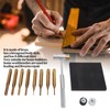 Brass Punch Set Porous Structure Detachable Ends 8 Different Sizes