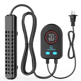 HANLESHUKA Aquarium Heater, 100W/200W/300W/500W Submersible Fish Tank/Turtle Tank Heater, Ultra-high Temperature Protection and Auto Power Off Out of Water for 10-120 Gallon Aquariums