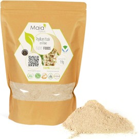 Psyllium Husk en Polvo 100% Natural (1 Kg) Fibra Soluble de Alta Pureza Apoyo Digestivo y Saciedad Sin Gluten Maia Orgánicos