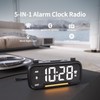 Digital Alarm Clock Radio for Bedrooms with Bluetooth Speaker, High