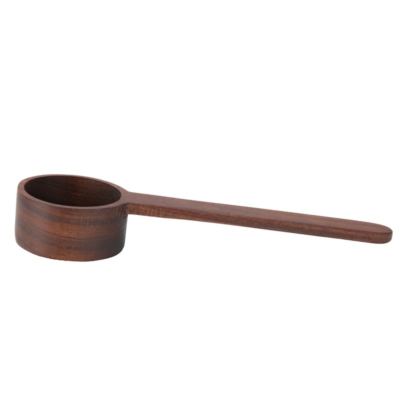 2Pcs Walnut Coffee Bean Measuring Spoon Food Grade Salt Spoon