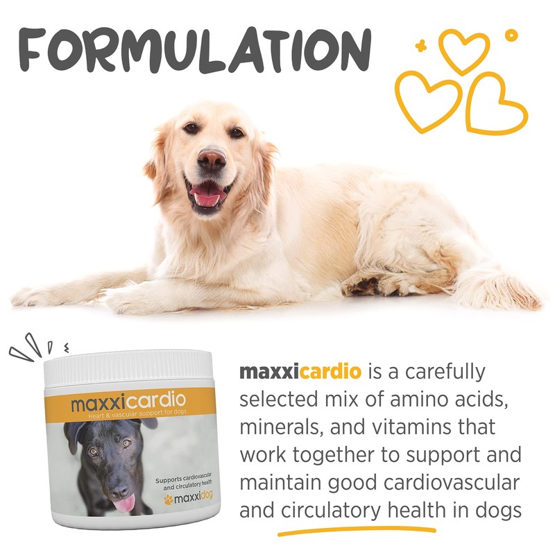 maxxipaws maxxicardio Heart and Cardiovascular Supplement for Dogs – Powder