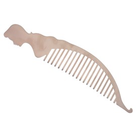 SAFIGLE Titanium Alloy Rust Hairdressing Comb Lightweight Static Barber Comb for Salon Home Use Rounded Teeth Design for Easy Detangling Portable Durable Styling Tool