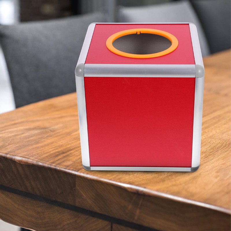 NUOBESTY 20CM Lottery Lucky Box Square Raffle Ball Game Box