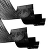 Beistle 2 Piece Black Metallic Plastic Fringed Ceiling Curtains 16’,