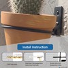 NACETURE Flower Pot Holder Ring for Wall Mount Foldable –