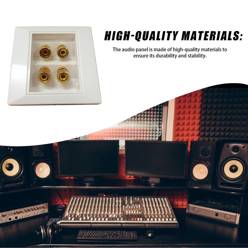 Audio Wall Plate | Speaker Jack Plate - Home Theater