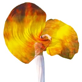 Wuchieal 55" 2 pack Worship flags,Color Guard Flags,banderas de danza cristiana,Praise Dance Flags for Worship Dance Flags-HY#BLACK RED YELLOW