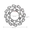 185mm Rear Brake Disc Rotor Steel Alloy High Strength for
