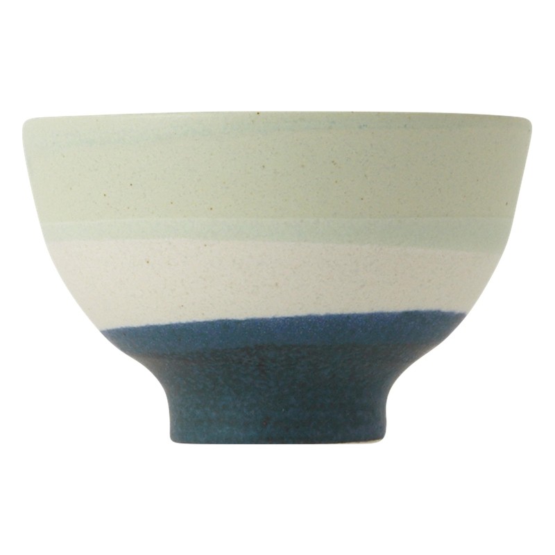 Francfranc Mino Yaki Rice Bowl, Divided by Franc Blue