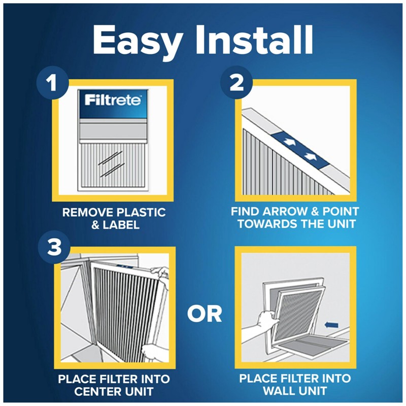 Filtrete 14x14x1 AC Furnace Air Filter, MERV 11, MPR 1000,