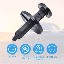 WHALETAIL 30PCS Side Rediator Shield Push Pin Clip, Fender Liner Side Radiator Shield Push-Type Retainer Body Fasteners Rivet Fender Clip 6506132AA for Sebring 300 Magnum, Dodge Stratus, JK