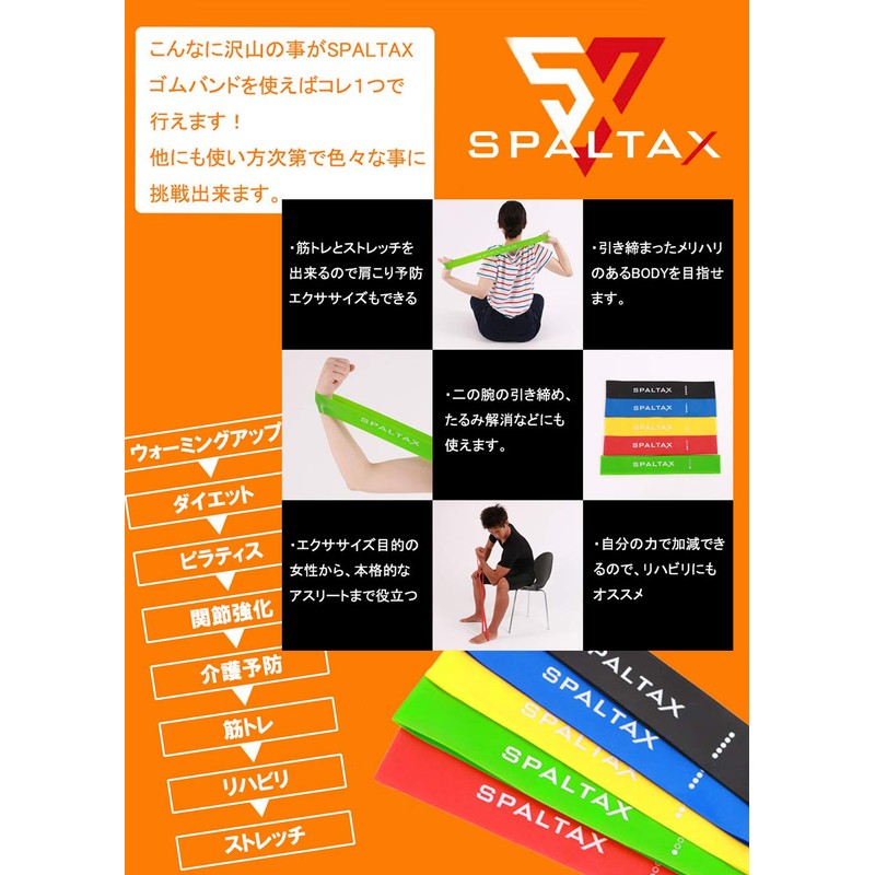 Spartax Muscle Training Tube, Training Tube, Exercise Band, Set of