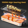 Electric Indoor Grill 1500W, YOHAWJAN 2 in 1 Smokeless Indoor